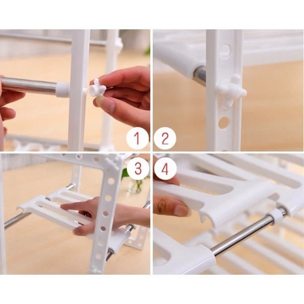 Adjustable Kitchen Cabinet Organizer Rack – Space Saver in UAE - uae
