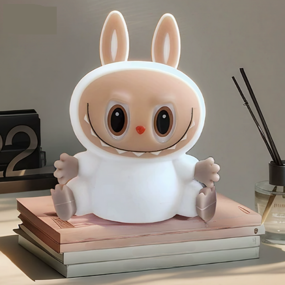 Labubu rabbit LED night light touch-controlled soft glow lamp