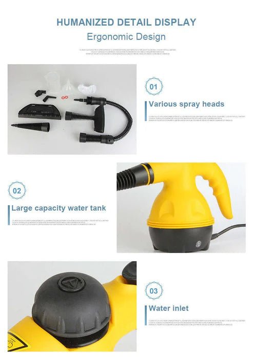 DF - A001 Handheld 1000 W Steam Cleaner – Chemical - Free Record - Crease & Germ Cleaning (UAE) - uae