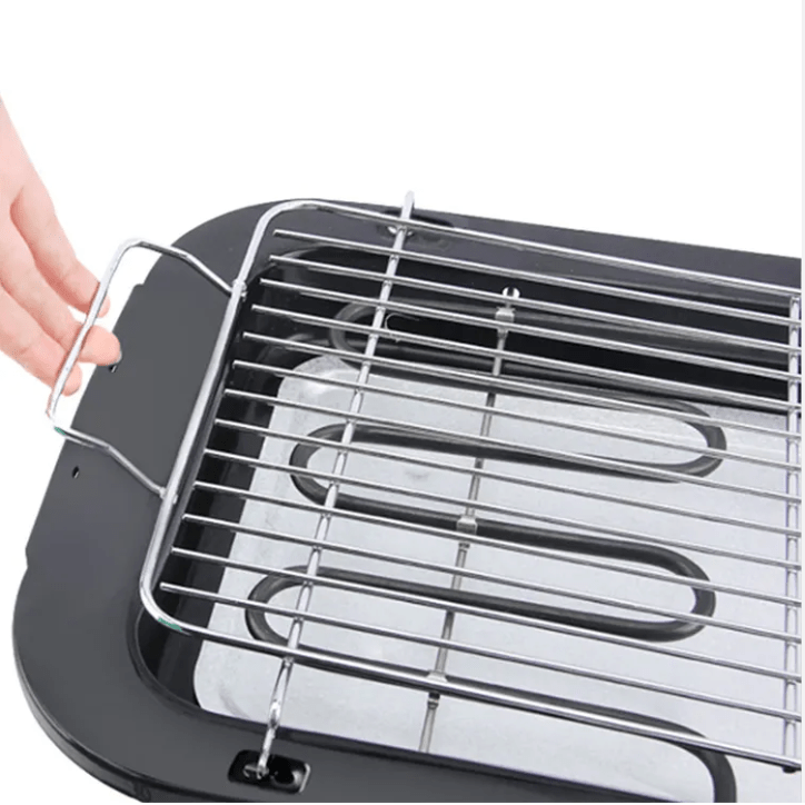 Electric BBQ Grill – Portable, Smokeless, Non - Stick Indoor & Outdoor Use - uae