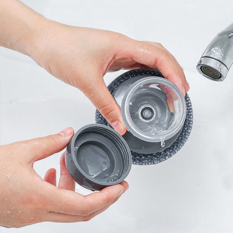 Liquid Soap Dispensing Brush – Heavy - Duty Pot Scrubber for UAE Kitchens - uae