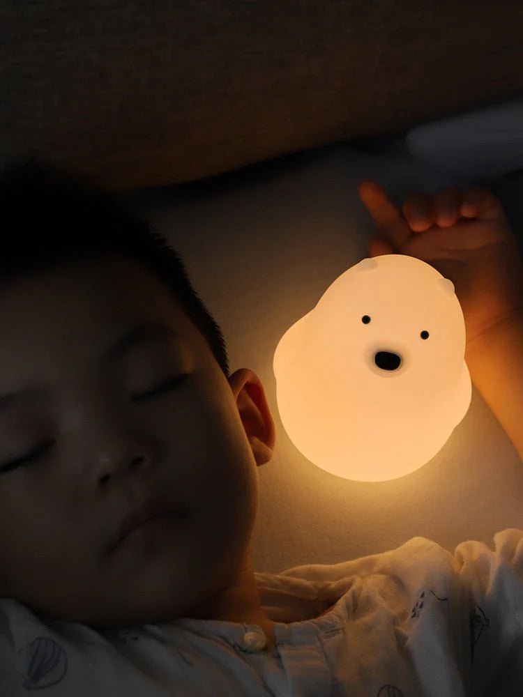 Little Bear Night Light – Soft Silicone Sleep Lamp for Kids UAE - uae