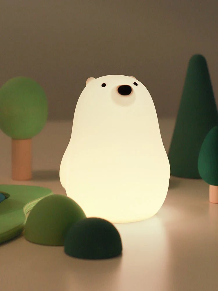 Little Bear Night Light – Soft Silicone Sleep Lamp for Kids UAE - uae