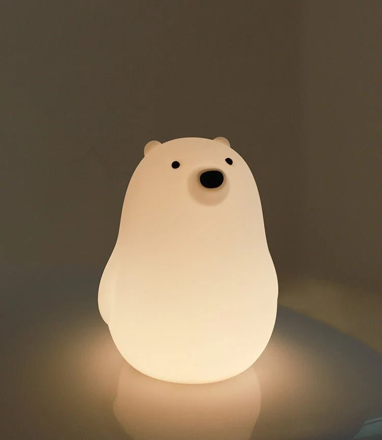Little Bear Night Light – Soft Silicone Sleep Lamp for Kids UAE - uae