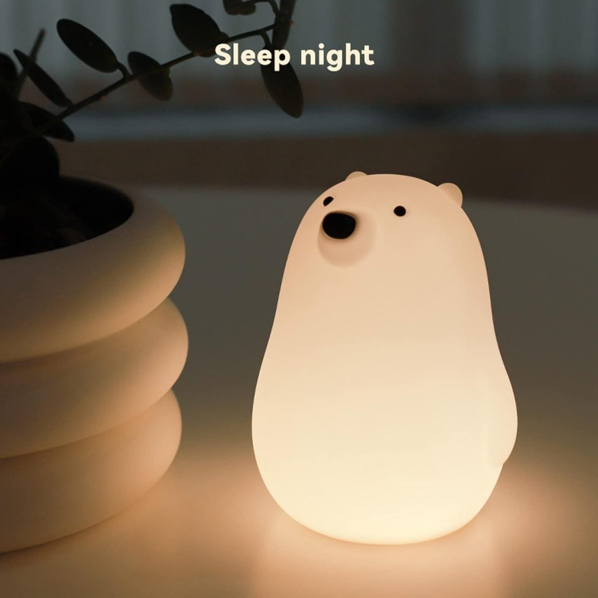 Little Bear Night Light – Soft Silicone Sleep Lamp for Kids UAE - uae