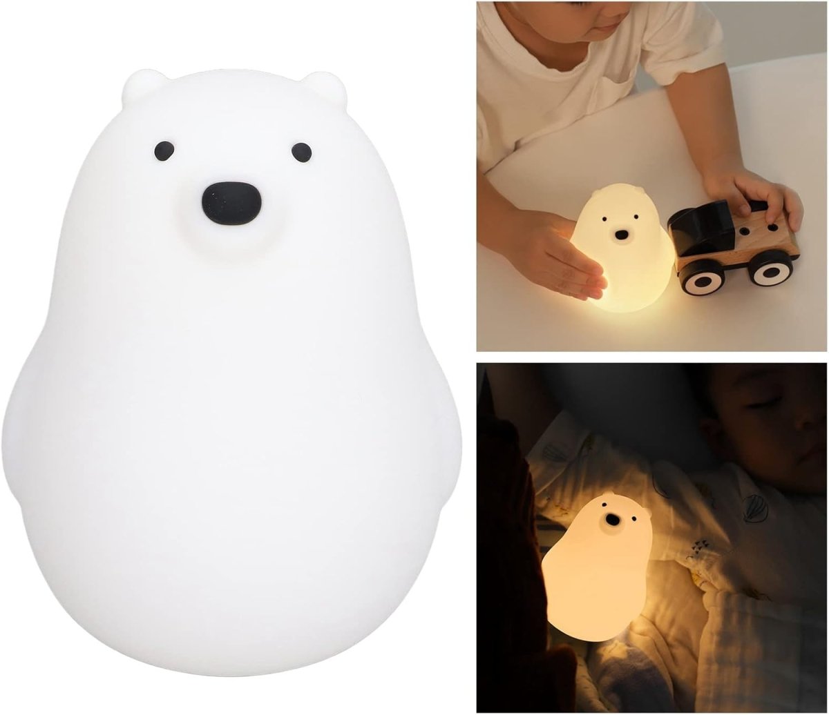 Little Bear Night Light – Soft Silicone Sleep Lamp for Kids UAE - uae