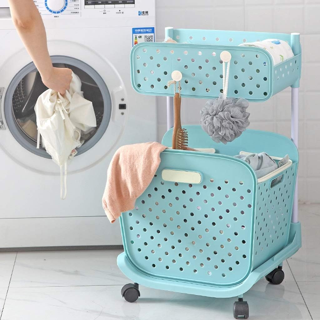 Multi - Layer Rolling Storage Basket Rack with Wheels – Kitchen & Home Organizer UAE - uae