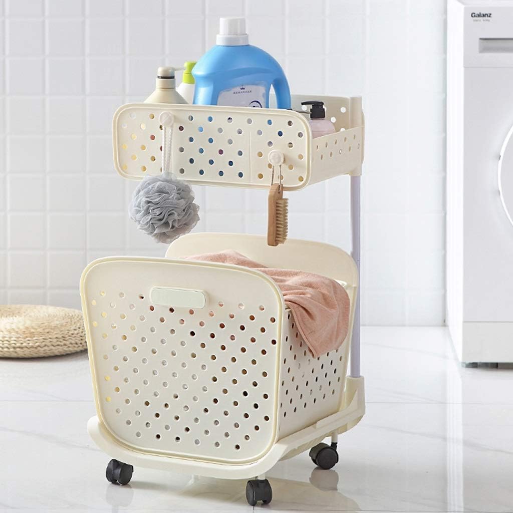 Multi - Layer Rolling Storage Basket Rack with Wheels – Kitchen & Home Organizer UAE - uae