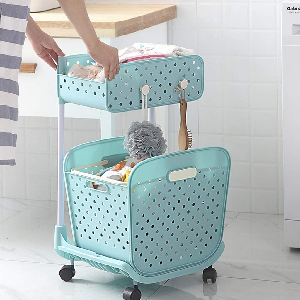 Multi - Layer Rolling Storage Basket Rack with Wheels – Kitchen & Home Organizer UAE - uae