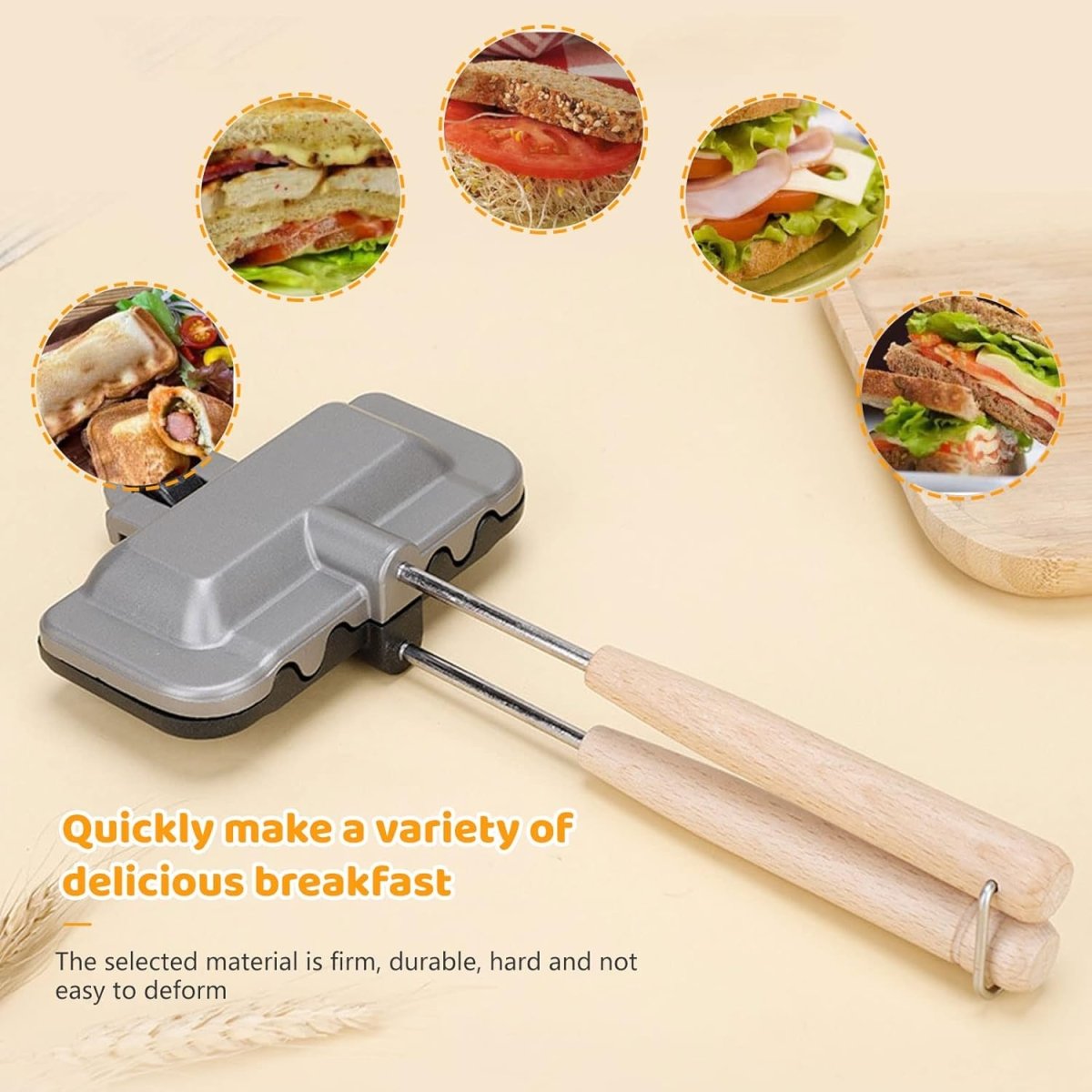Non - Stick Sandwich Frying Pan - uae