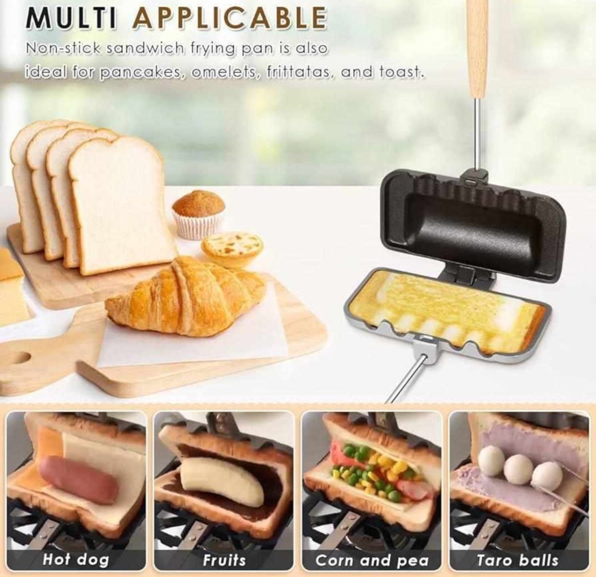 Non - Stick Sandwich Frying Pan - uae