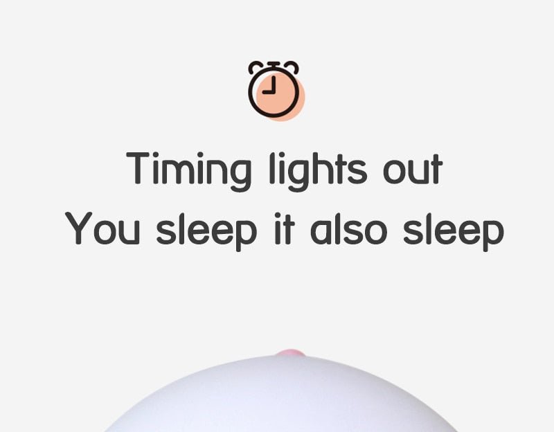 Silly Rabbit Silicone Night Light - uae
