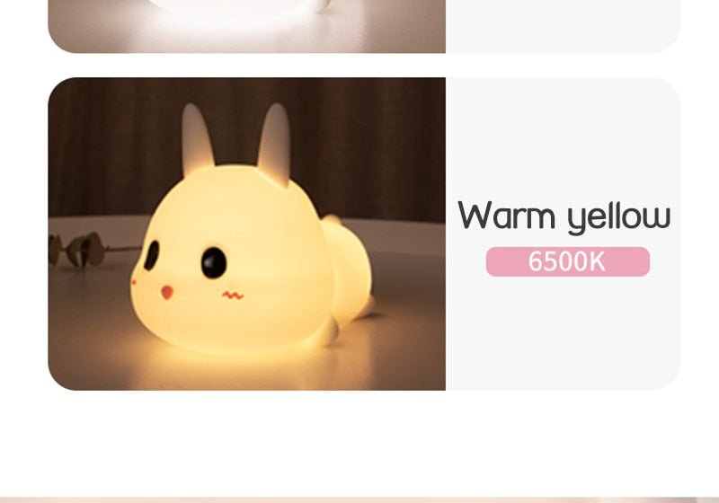 Silly Rabbit Silicone Night Light - uae