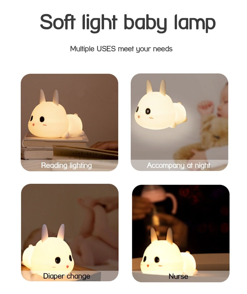 Silly Rabbit Silicone Night Light - uae