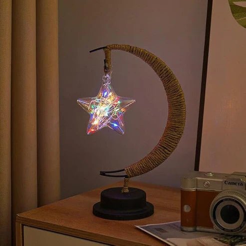 Star & Moon LED Night Lamp – Kids Room & Home Décor Light (UAE) - uae